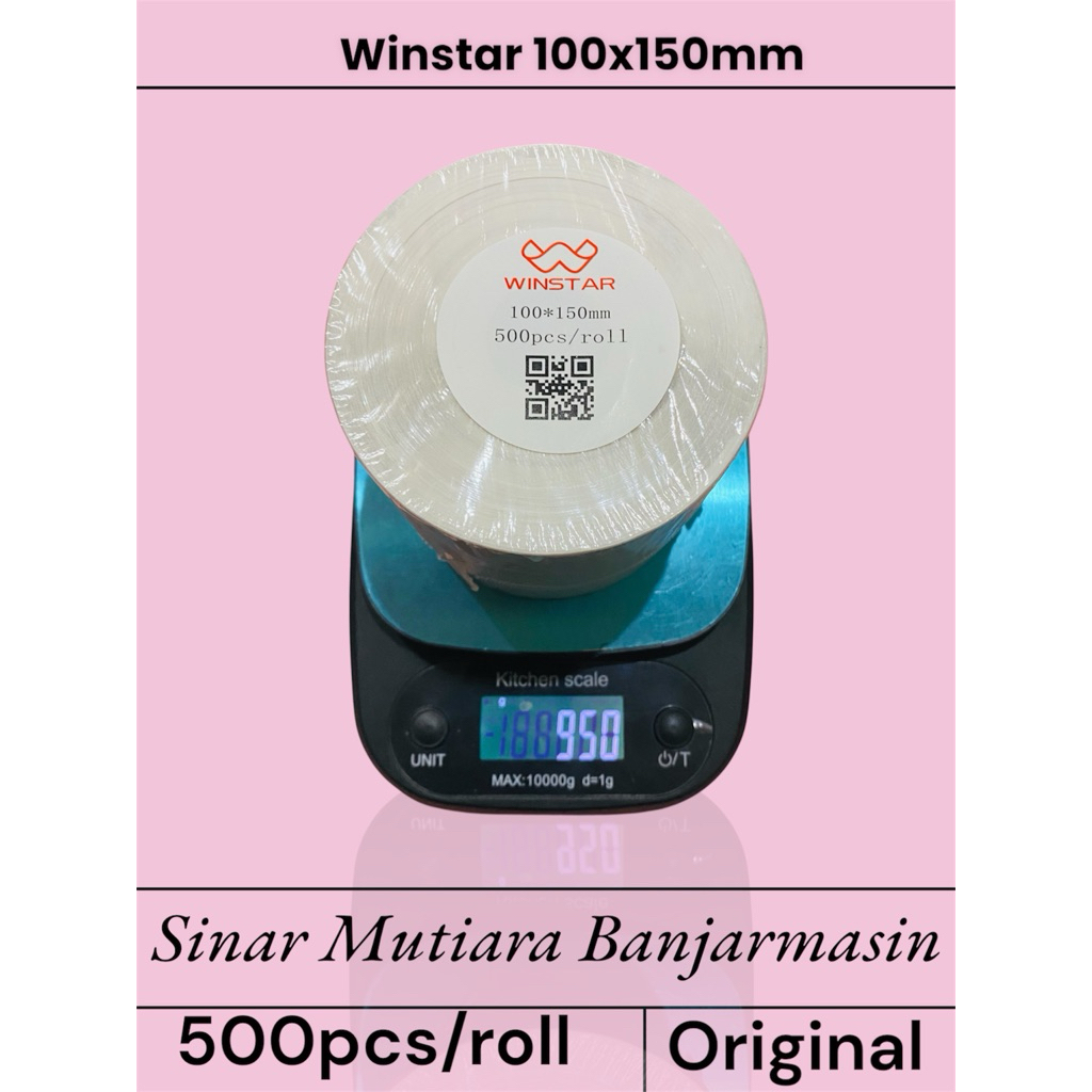

Kertas label stiker thermal WINSTAR 100x150mm