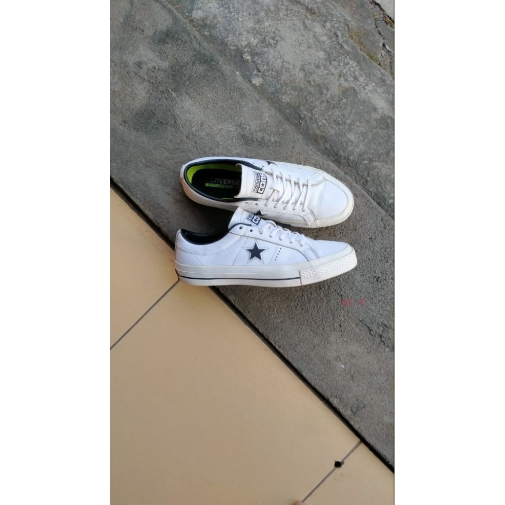 Converse onestar leather pro white