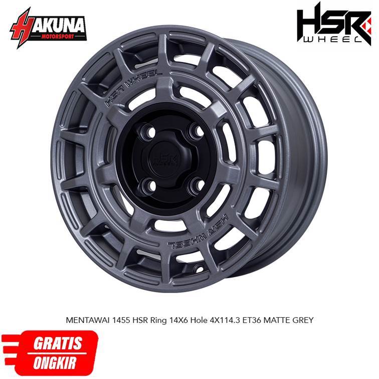 VELG MODEL RALLY HSR R14 COCOK UNTUK AVANZA,XENIA,KIJANG,PANTHER,LIVINA DLL
