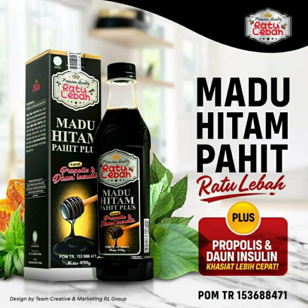 

Madu Hitam Alami / Madu Ratu Lebah Hitam 450gr / Madu Propolis 470gr / Madu Gamat Gold 470gr / Insulin darusyifa 470gr / Madu Angkak 470gr