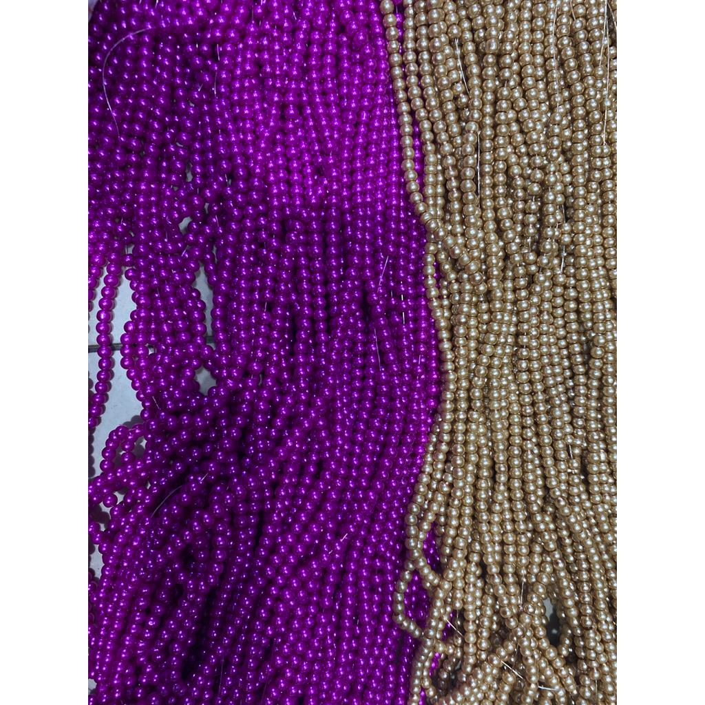 PAYET MUTIARA 4mili/mutiara4milirenteng berat-manik bola mute sintesis berat