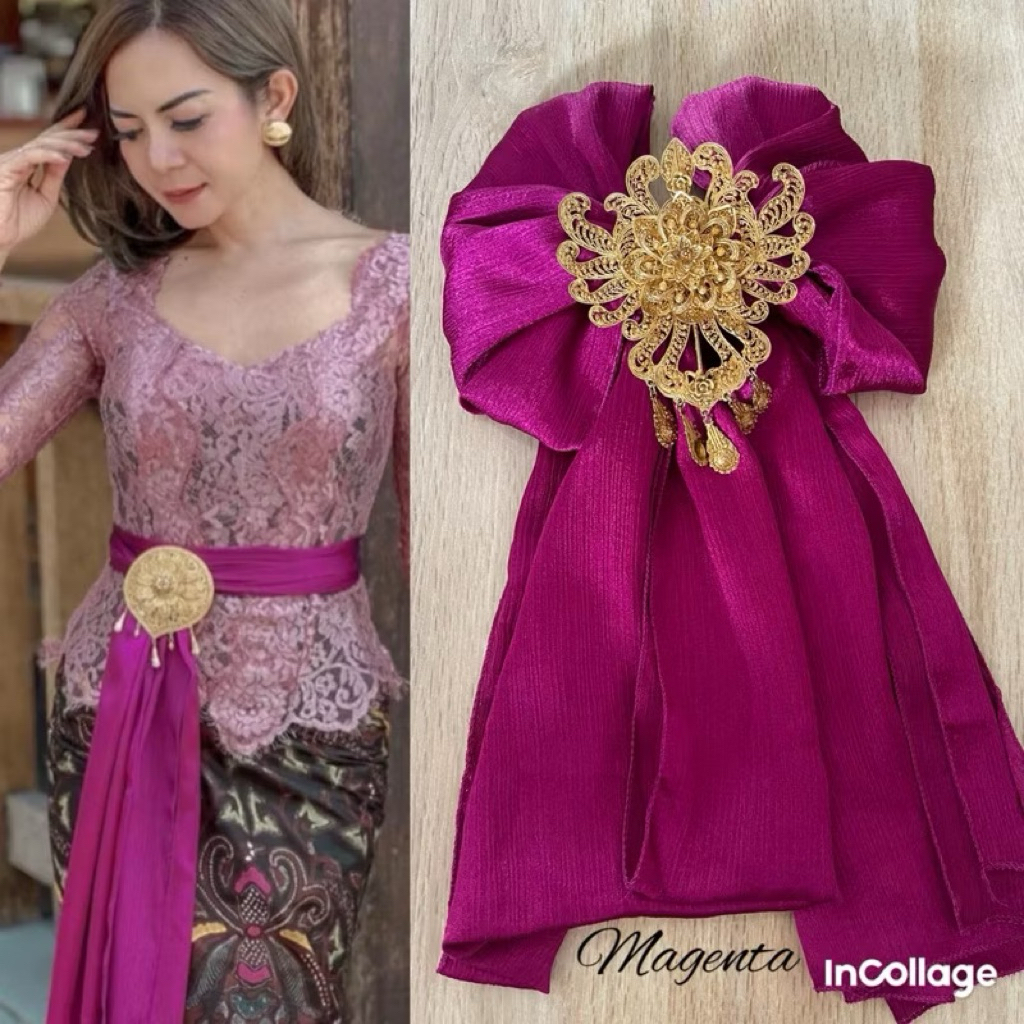 SELENDANG KEBAYA CRADENZA SILK | SELENDANG IKAT PINGGANG