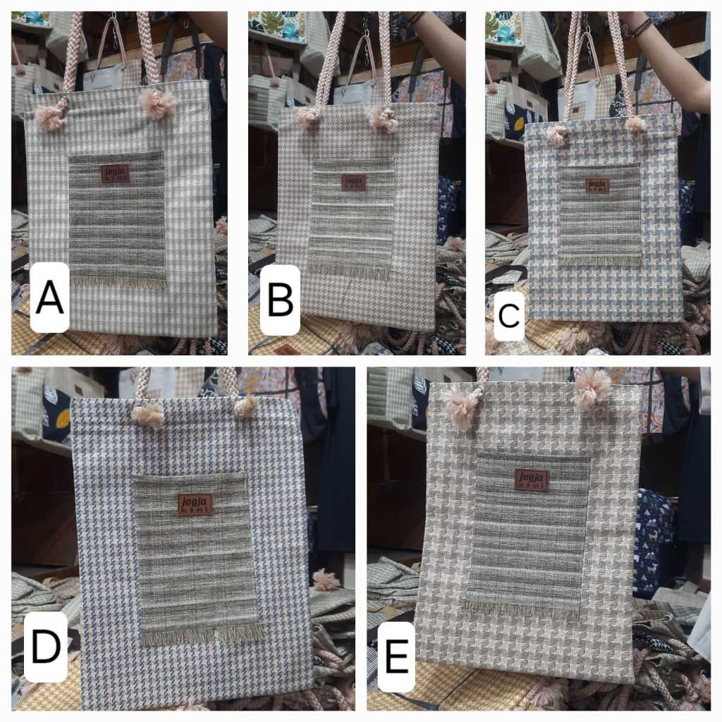 SUPLIER JOGJA / TAS TOTEBAG GONI / OLEH OLEH JOGJA / TAS TOTE BAG TALI SUMBU
