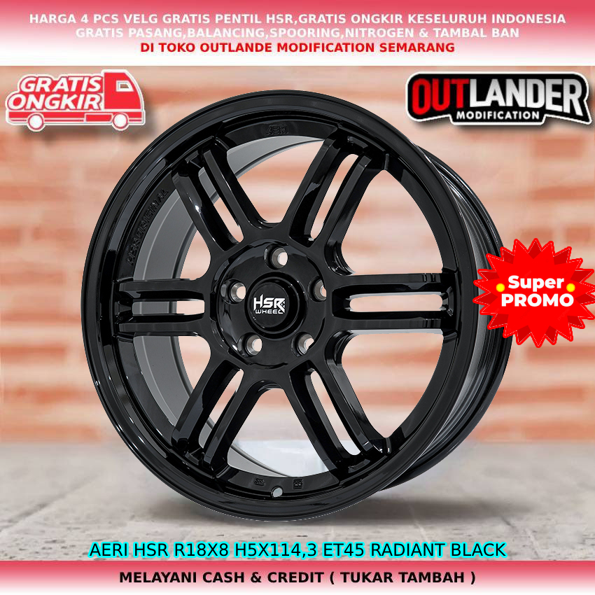 velg ring18 untuk mobil Almaz Cortez Caravelle Vellfire Voxy Rush Saloon Supra dll hsr aeri ring18