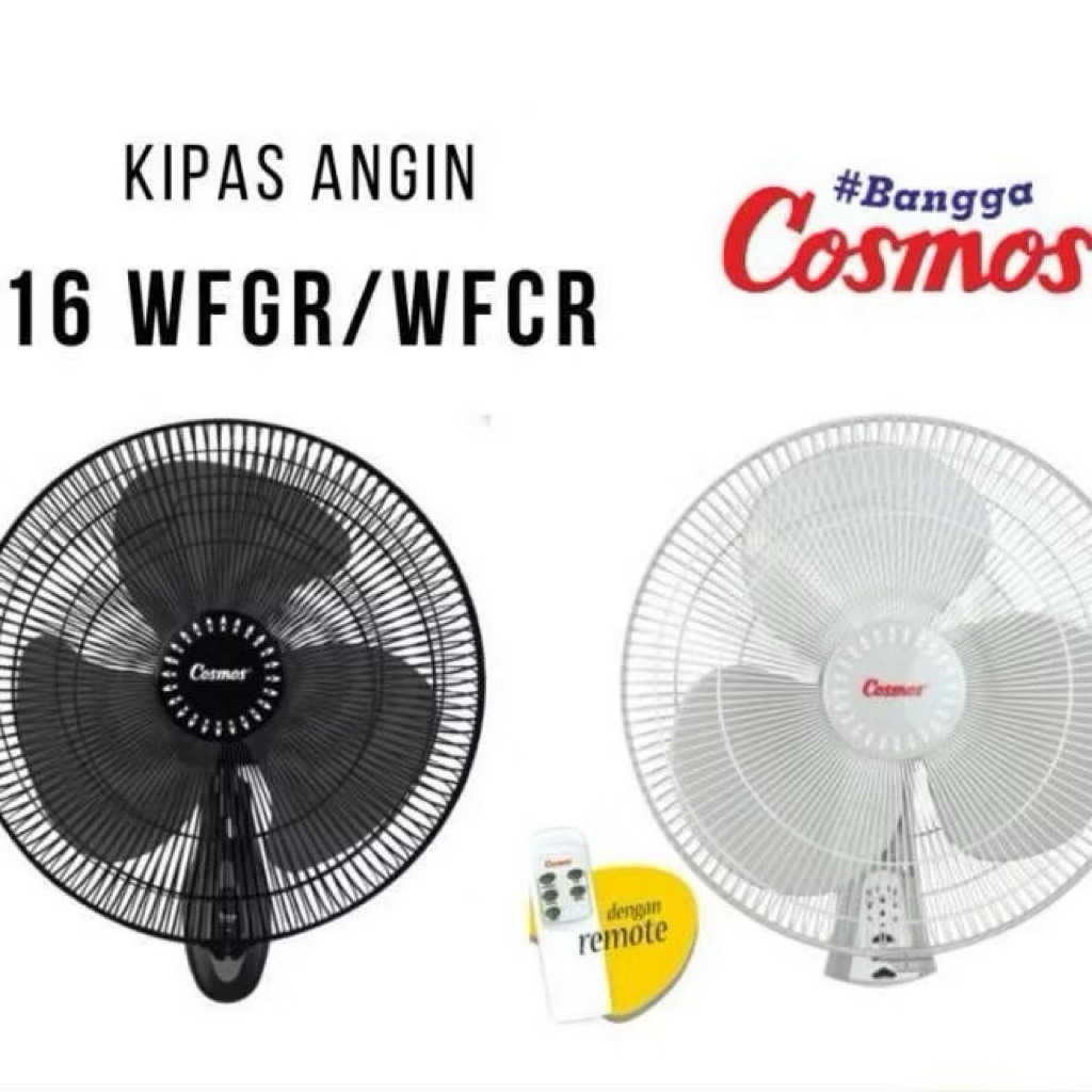 Cosmos 16 WFCR/WFGR Kipas Dinding Remote 16WFCR/WFGR Kipas 16-WFGR/WFCR