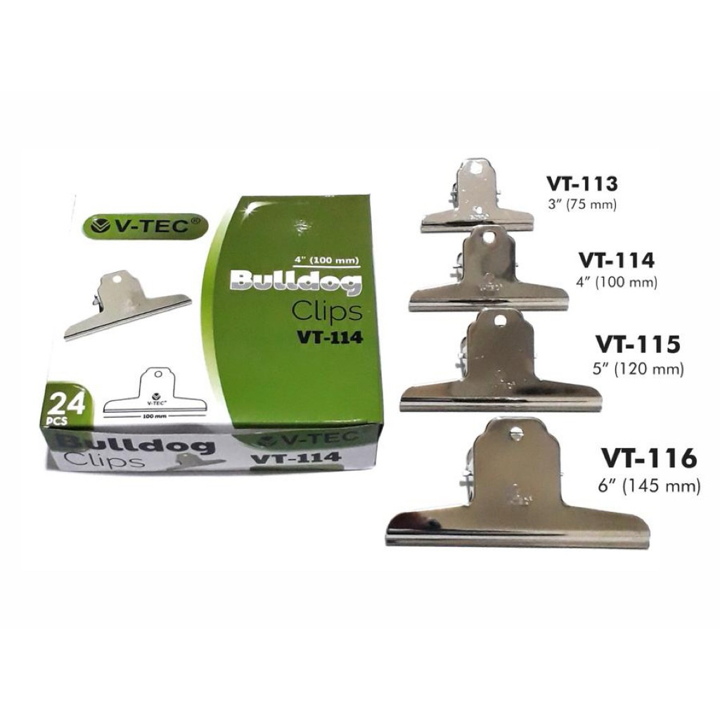 

V-TEC BULLDOG CLIP / KLIP BESI / PENJEPIT KERTAS