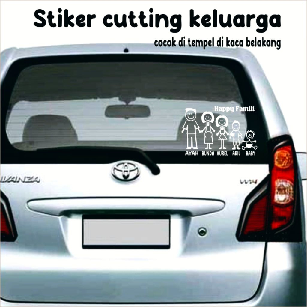 

Stiker Cutting Keluarga Happy Family Berkarakter||Harga Murah