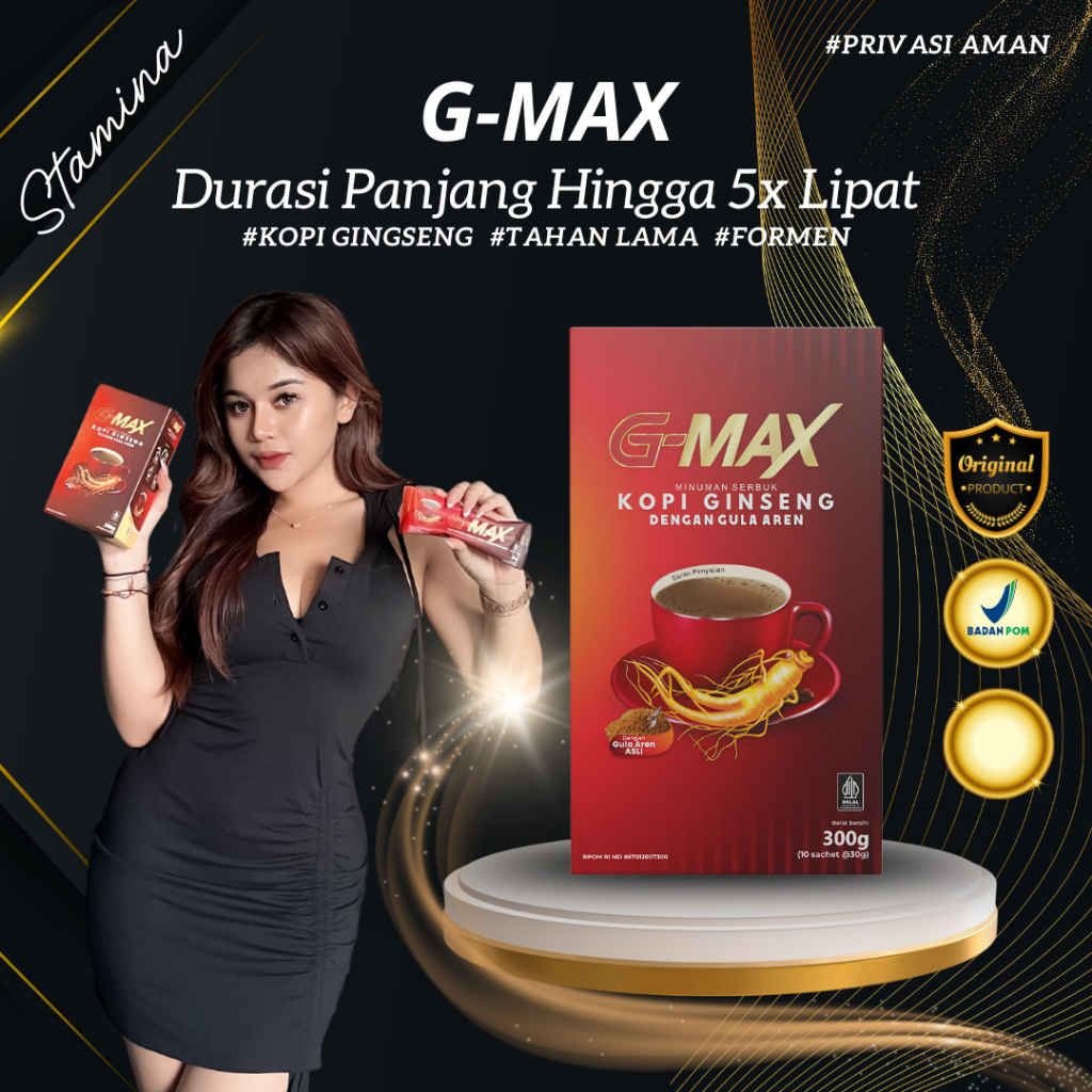 

Kopi G-MAX Original Pria Dewasa – Stamina Tahan Lama, Energi Maksimal – Sudah BPOM