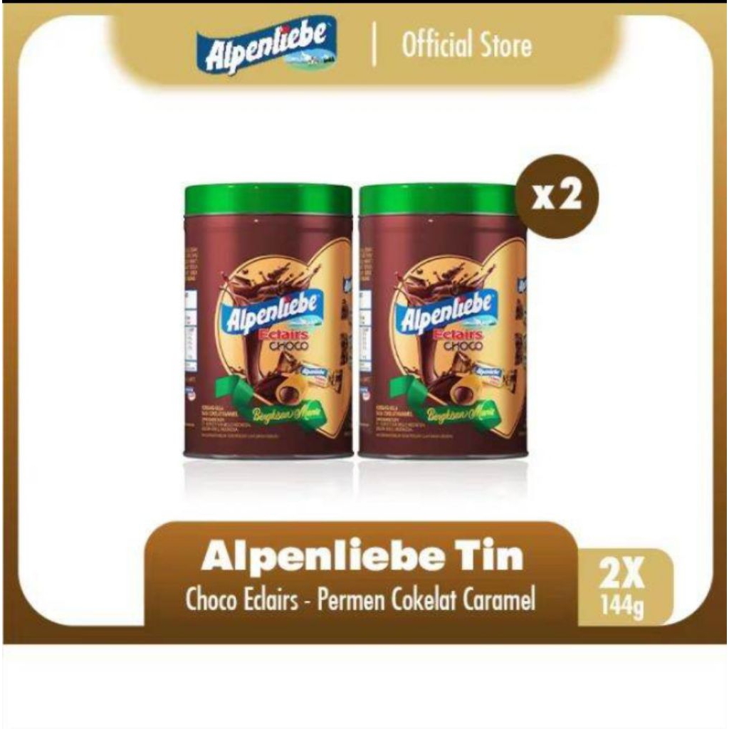 

Permen Alpenliebe Eclairs Isi 40Butir/ Kemasan Kaleng (isi 2 Kaleng) 144gram