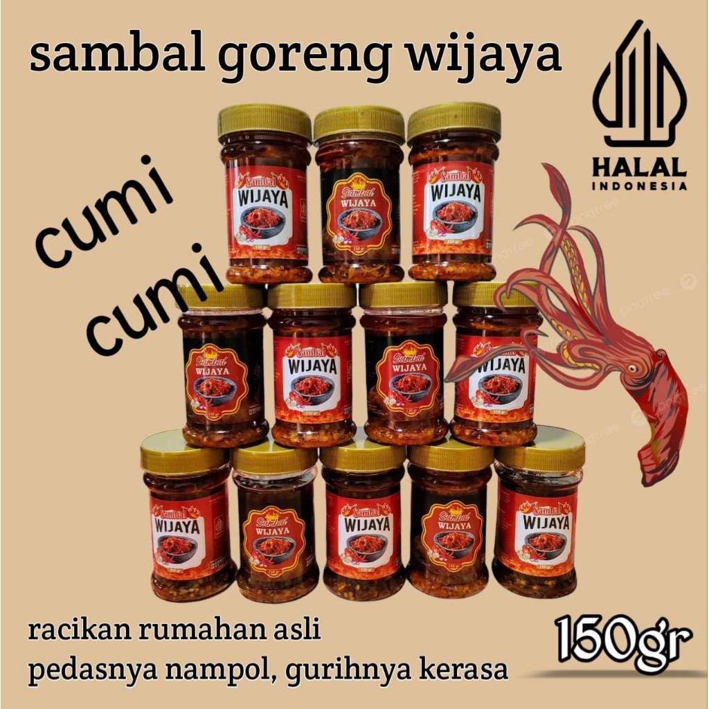 

Sambal Baby Cumi 150gr - Sambal Wijaya