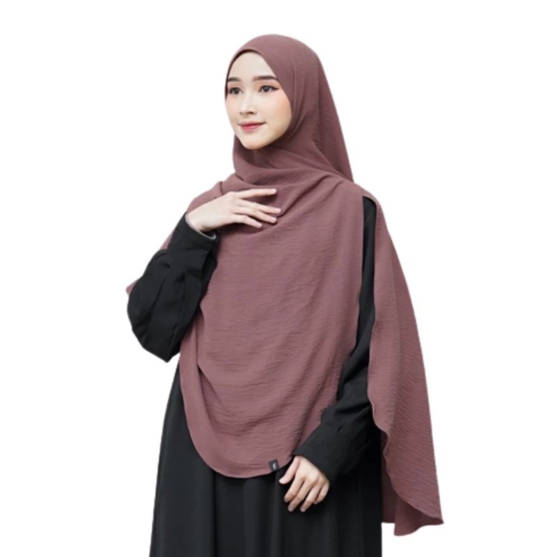 ZIYAN - Pashmina Jumbo Curve Oval Crinkle Airflow • Pasmina oval • Pasmina Curve Malaysia Syari