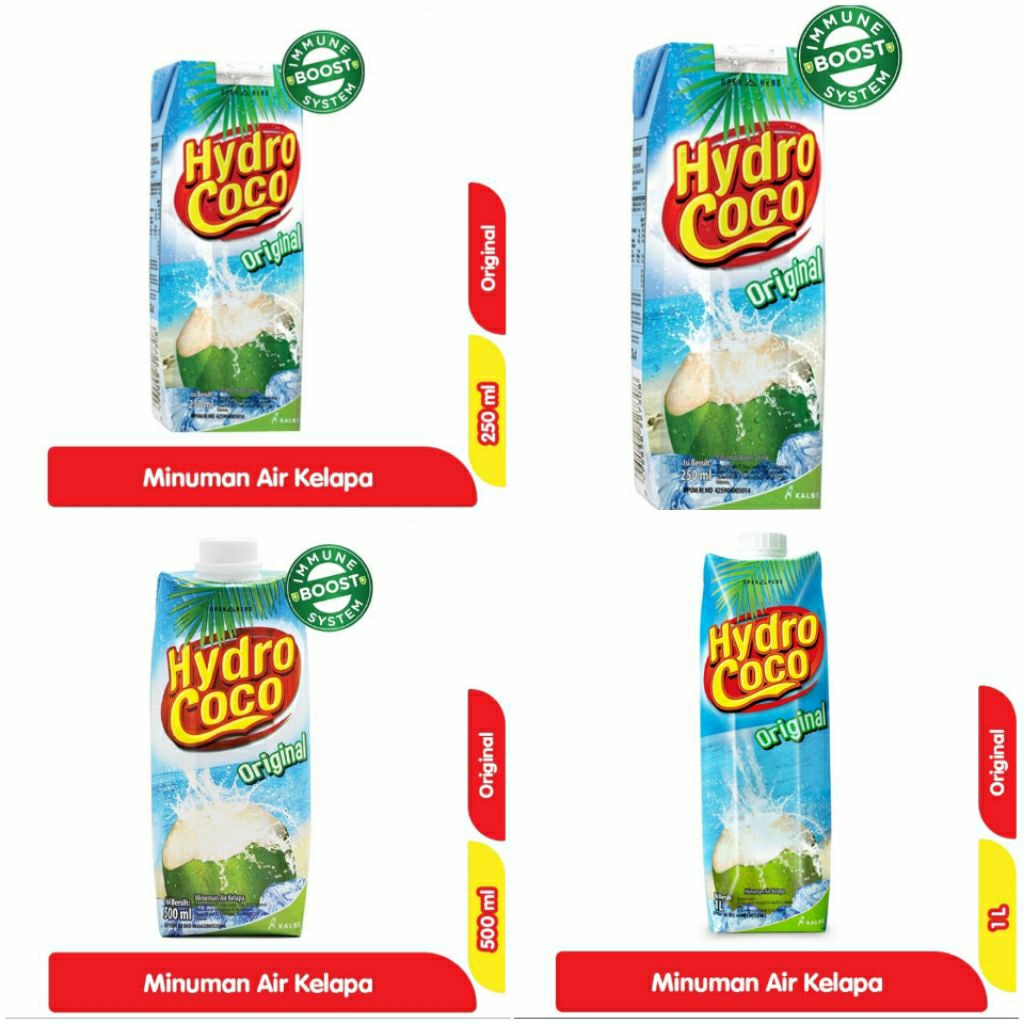 

Hydro Coco Minuman Air Kelapa Original 250 ml/500ml/1L