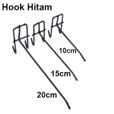 Hook Cantolan HITAM Ram Kawat  Gantungan Aksesoris Hook Ram