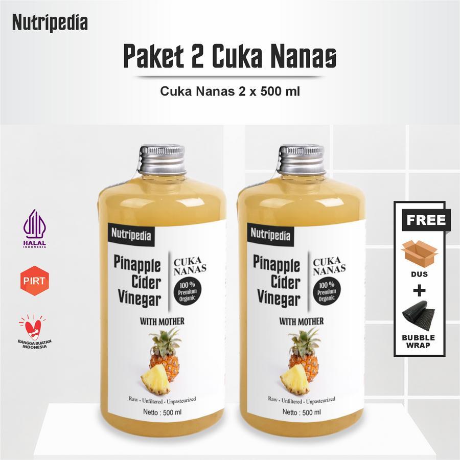 

NUTRIPEDIA CUKA NANAS 1 LITER PINEAPPLE CIDER VINEGAR PREMIUM ORGANIK WITH MOTHER