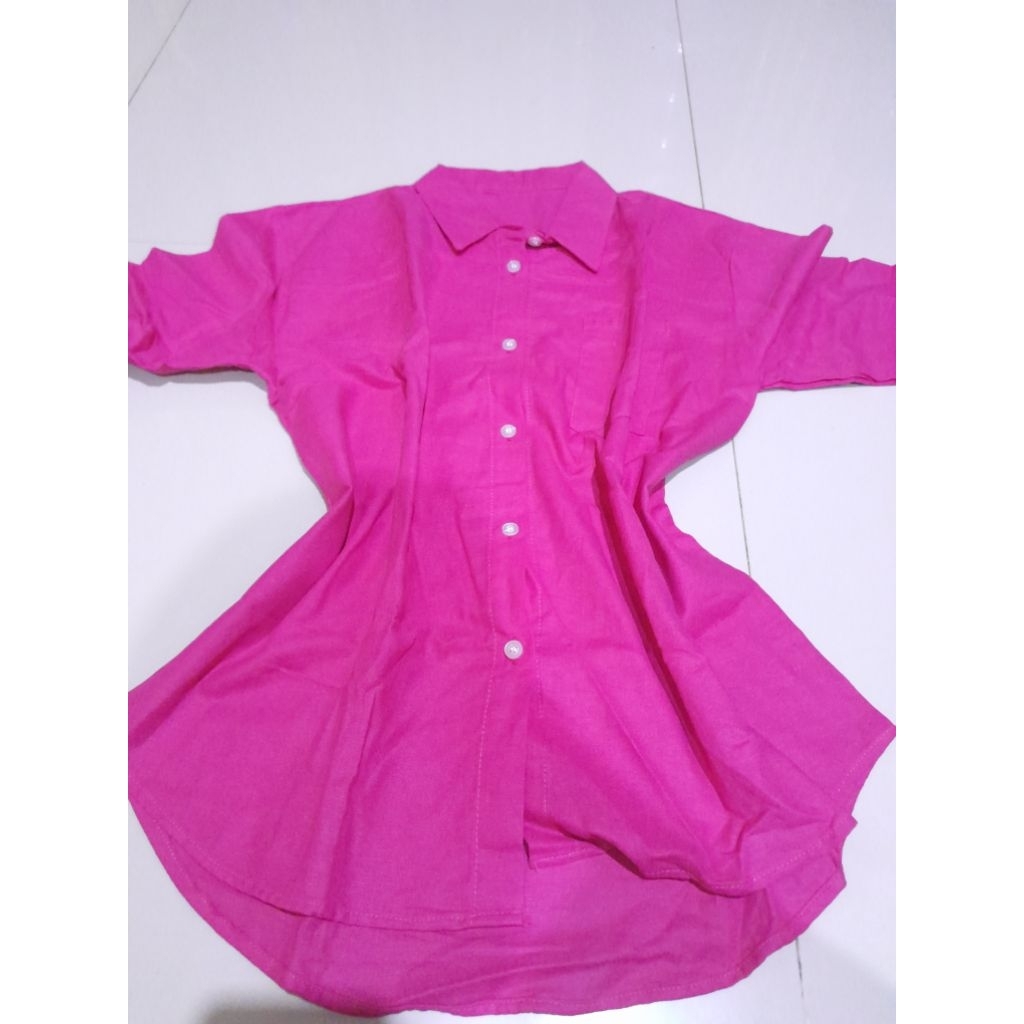 preloved kemeja pink fanta