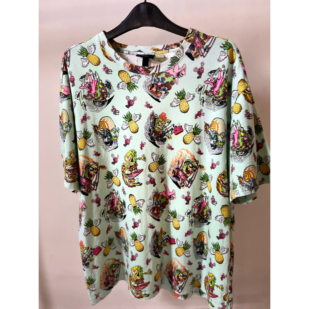 T-Shirt/Kaos Branded Original H&M x SpongeBob PRELOVED