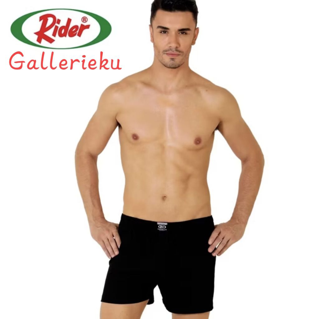 Rider Premium - Loose Boxer Pria R 812 BHT Katun Premium - 1 Pcs