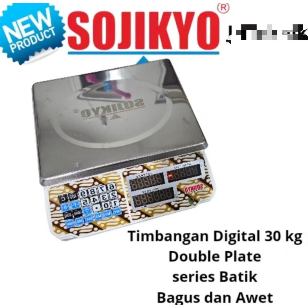 SOJIKYO TIMBANGAN DIGITAL ECO 30ACS ( BISA TANPA LISTRIK)