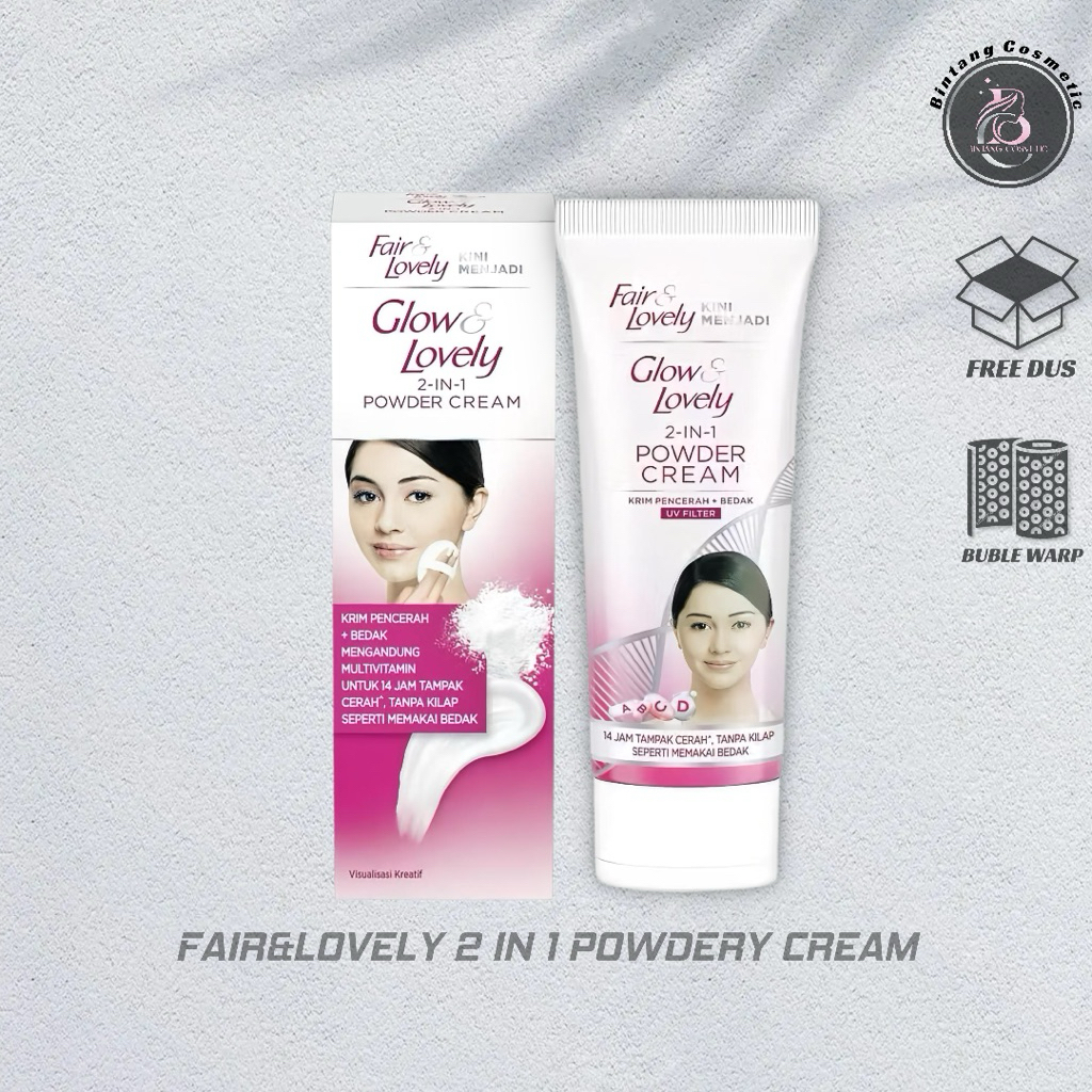 Fair & Lovely Powder Cream 2-1 , Glow & lovely powder cream , )cream fair lovely