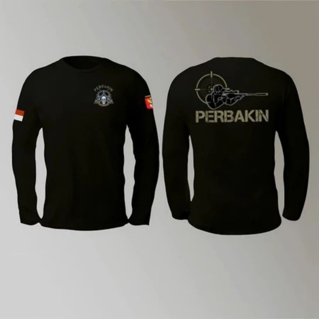 T-SHIRT BAJU KAOS DEWASA PERBAKIN SNIPER LENGAN PANJANG PREMIUM