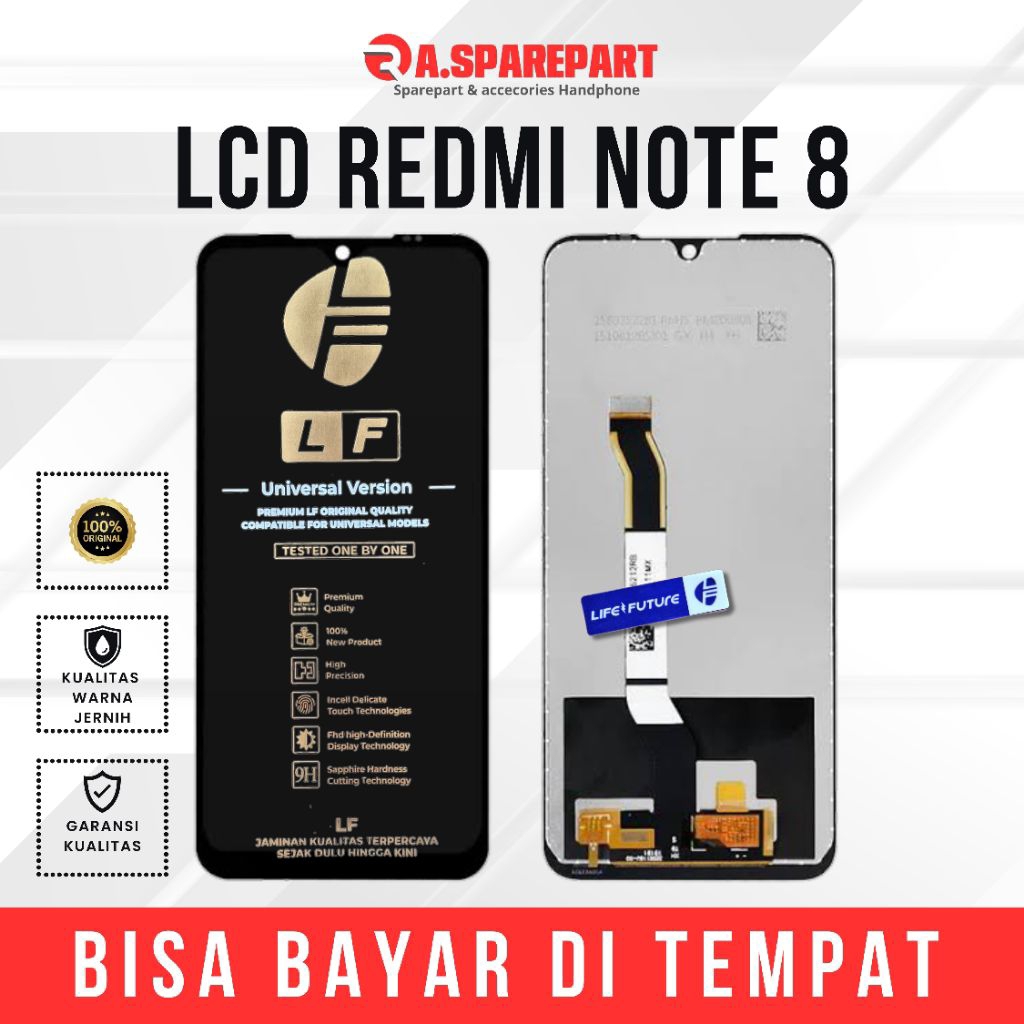 LCD Xiaomi Redmi Note 8 Original fullset touchscreen life future