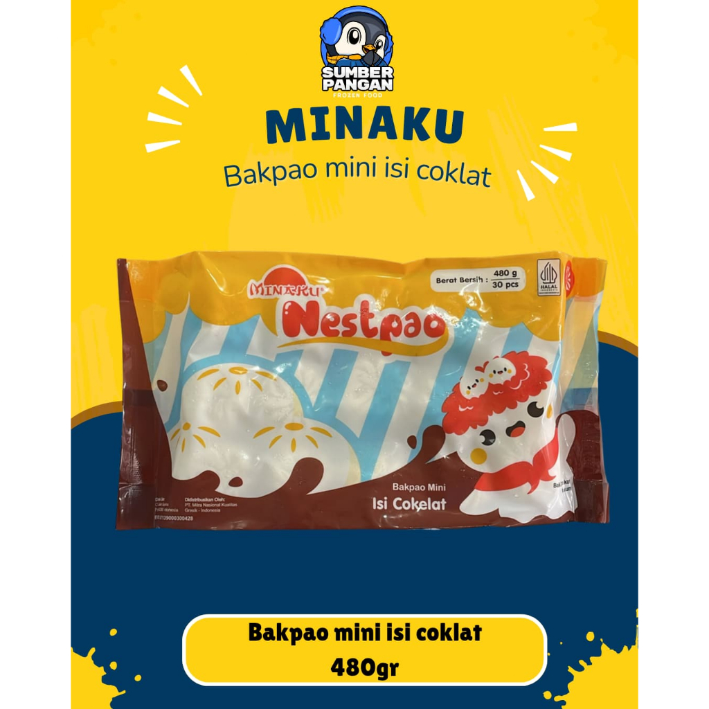 

Minaku bakpao mini isi coklat 480gr
