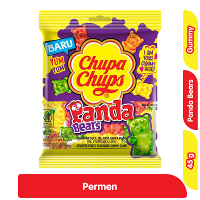 

Chupa Chups Panda Bears Permen Jeli 45 g