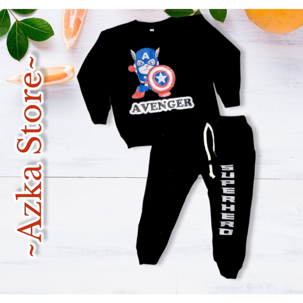 Setelan joger anak murah/ setelan joger anak resleting/ setelan joger anak zipper usia 2-5tahun