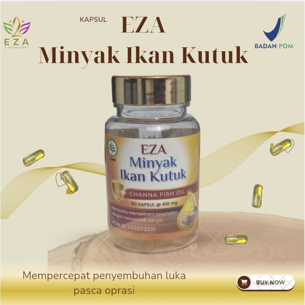 KAPSUL EZA MINYAK IKAN KUTUK ISI 60 KP Bukan Kapsul Procena dan Megabumin Oktabumin efektif menyembu
