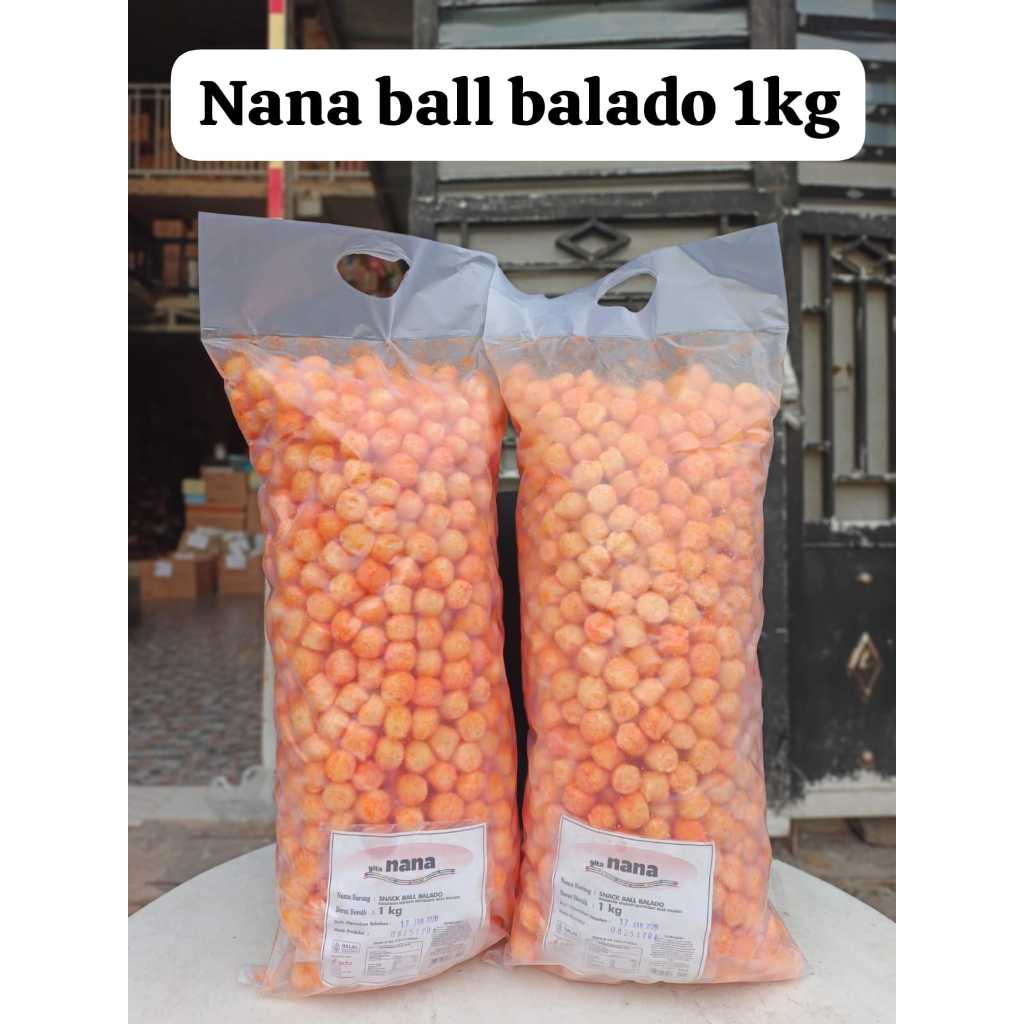 

Jajanan nana ball balado kemasan 1kg