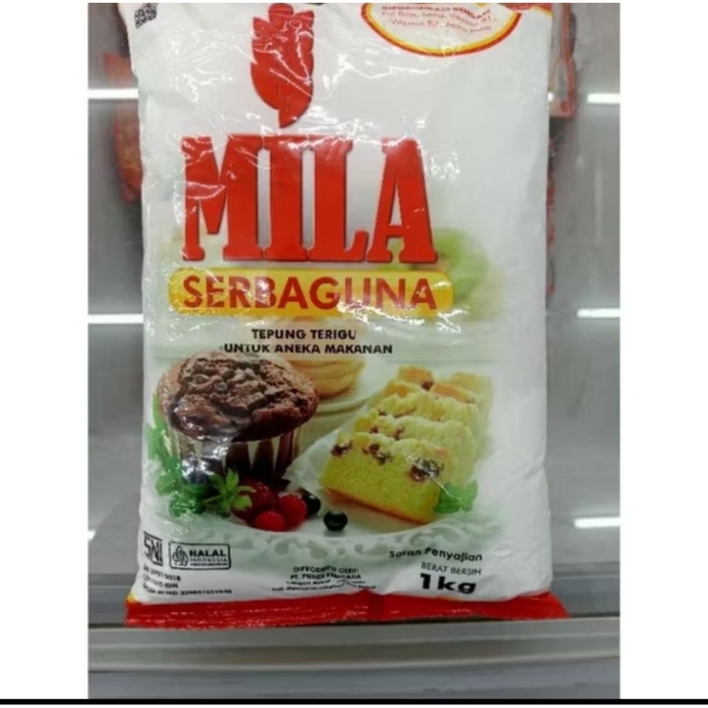 

Terigu Mila Serbaguna Kemasan 1kg | Terigu Mila Serbaguna 1kg | Terigu Protein Rendah