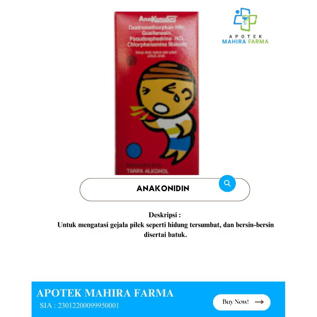 

Anakonidin Sirup, Anakonidin OBH