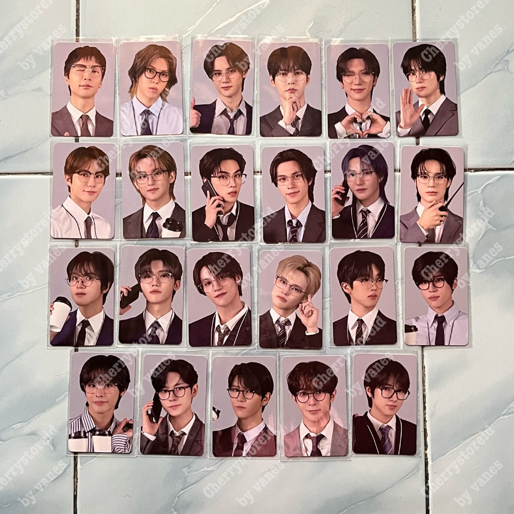NCT ZONE OFFICE WORKER PC PHOTOCARD CONCEPT KONSEP JOHNNY YUTA KUN DOYOUNG TEN JAEHYUN JUNGWOO MARK 
