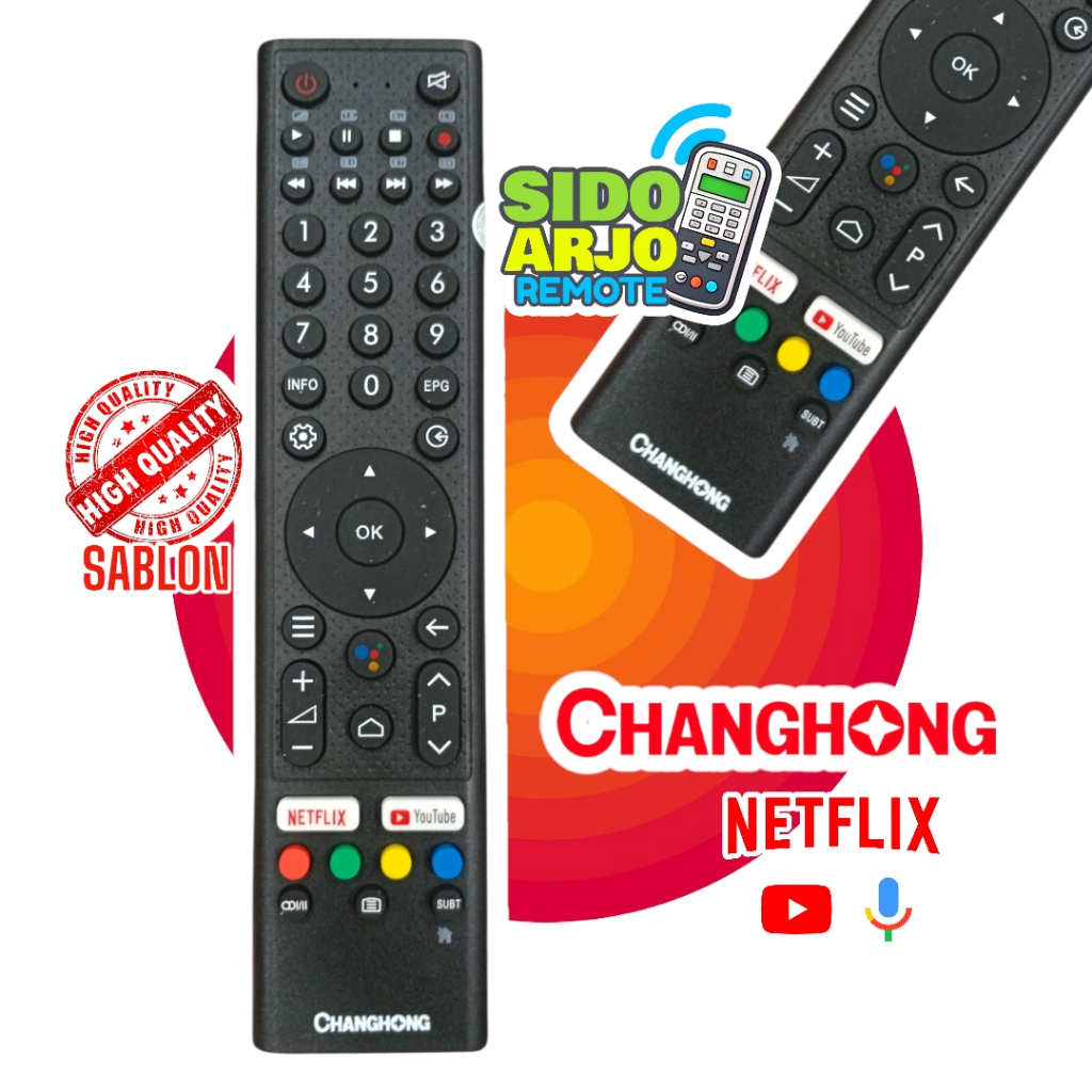 REMOTE TV CHANGHONG SMART