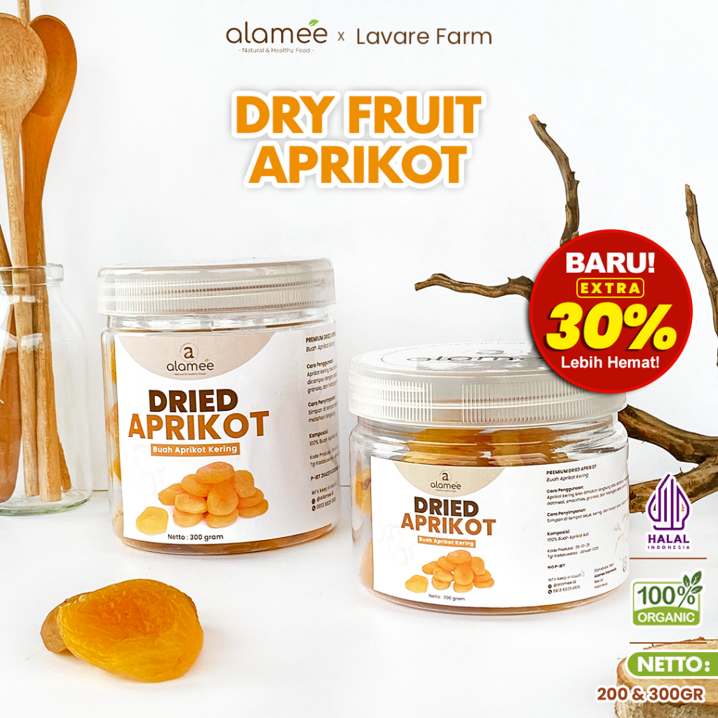 

ALAMEE Apricot Kering Buah Aprikot Dried Fruit Cemilan BUMA