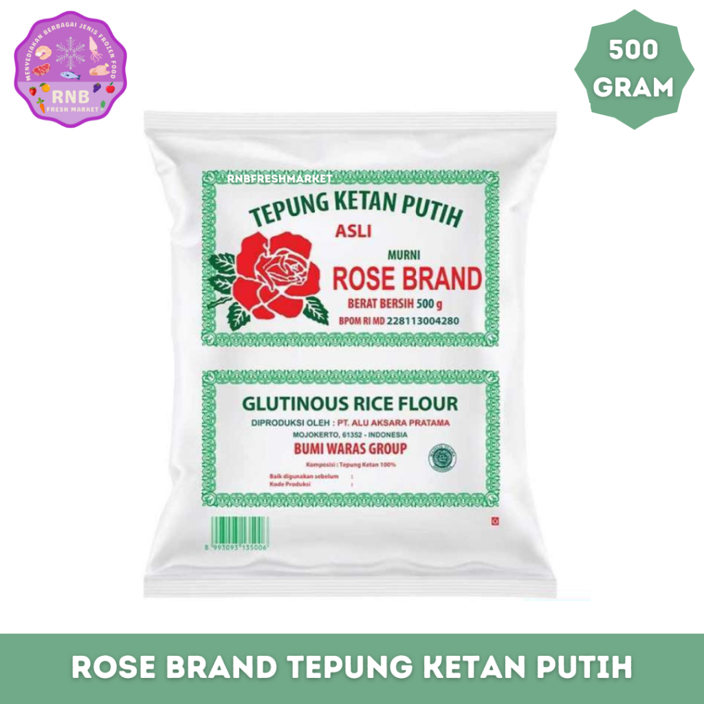 

Rose Brand Tepung Ketan Putih Netto 500 Gram