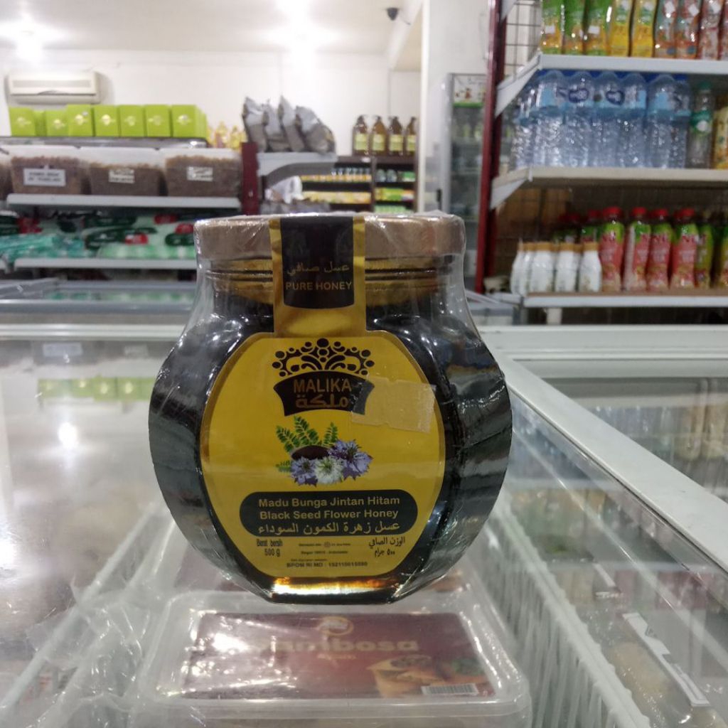 

MALIKA PURE HONEY /MADU BUNGA JINTAN HITAM BERAT BERSIH 500 GR