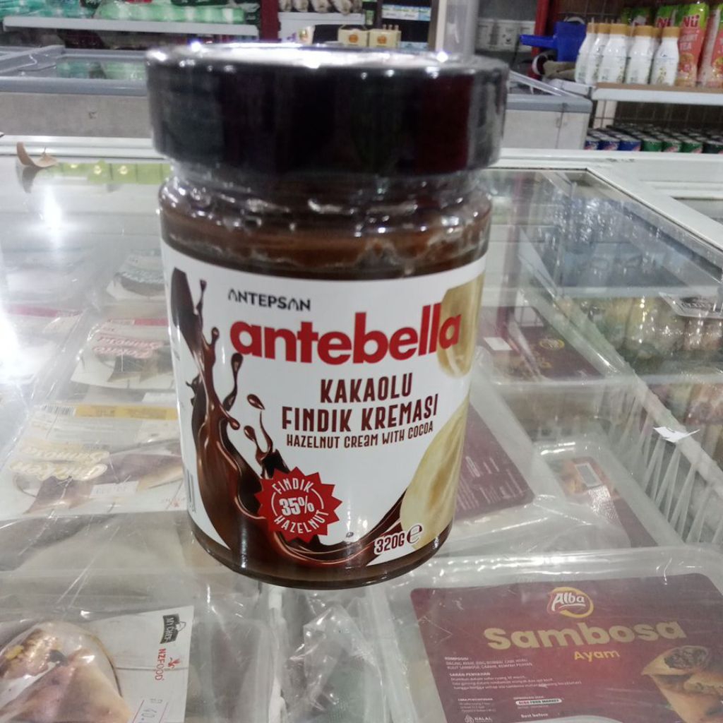 

ANTEBELLA KAKAOLU FINDIK KREMASI HAZELNUT CREAM WITH COCOA 35% BERAT BERSIH 320GR