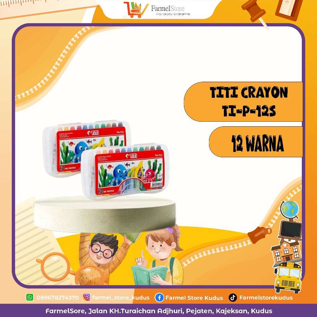

Titi Crayon Ti-P-125 Warna (Isi 12 Warna)