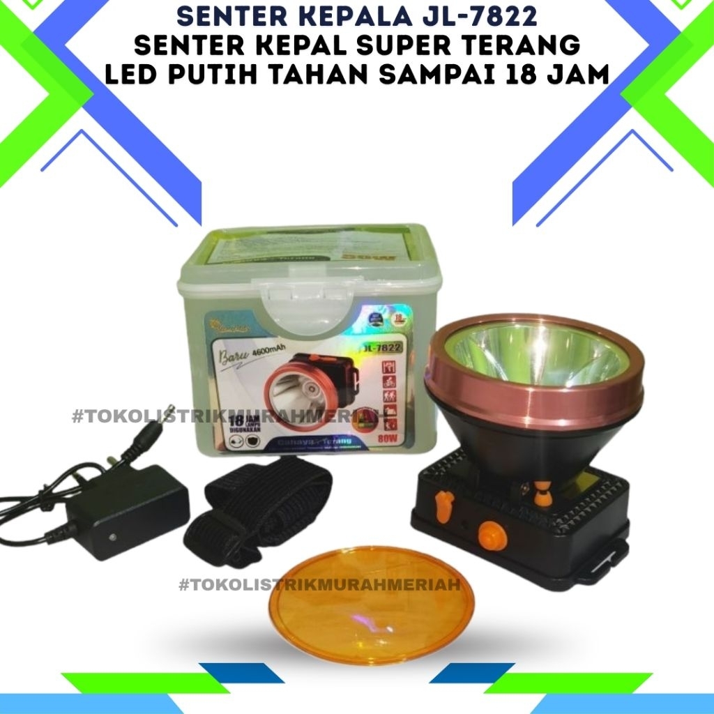 SENTER KEPALA JL 7822 JINLONG JUMBO DIVING SELAM // SENTER KEPALA JINLONG SUPER TERANG TAHAN 18 JAM