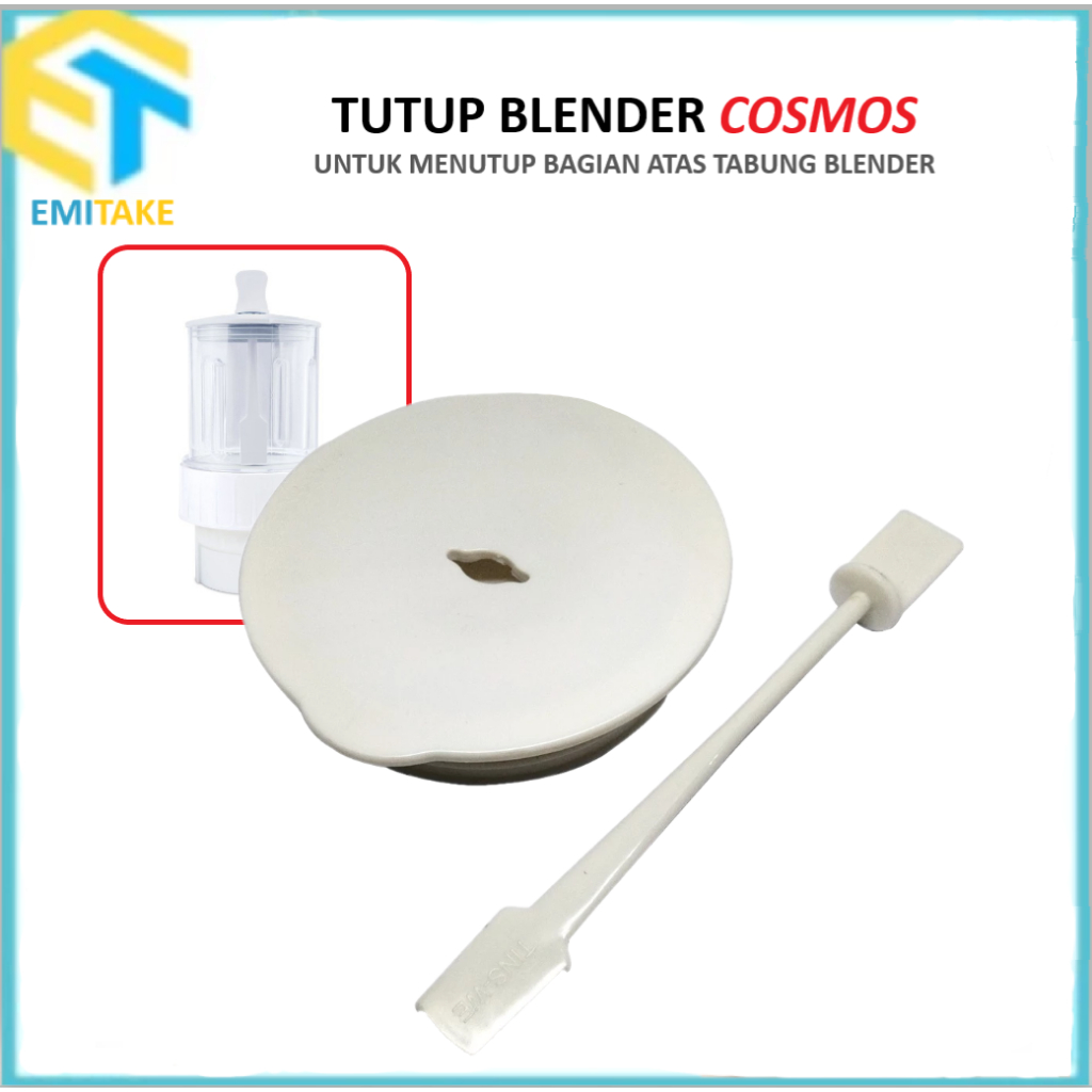 Tutup Gelas Cooper Mill Cosmos Set Tutup Sendok Blender Bumbu Cosmos