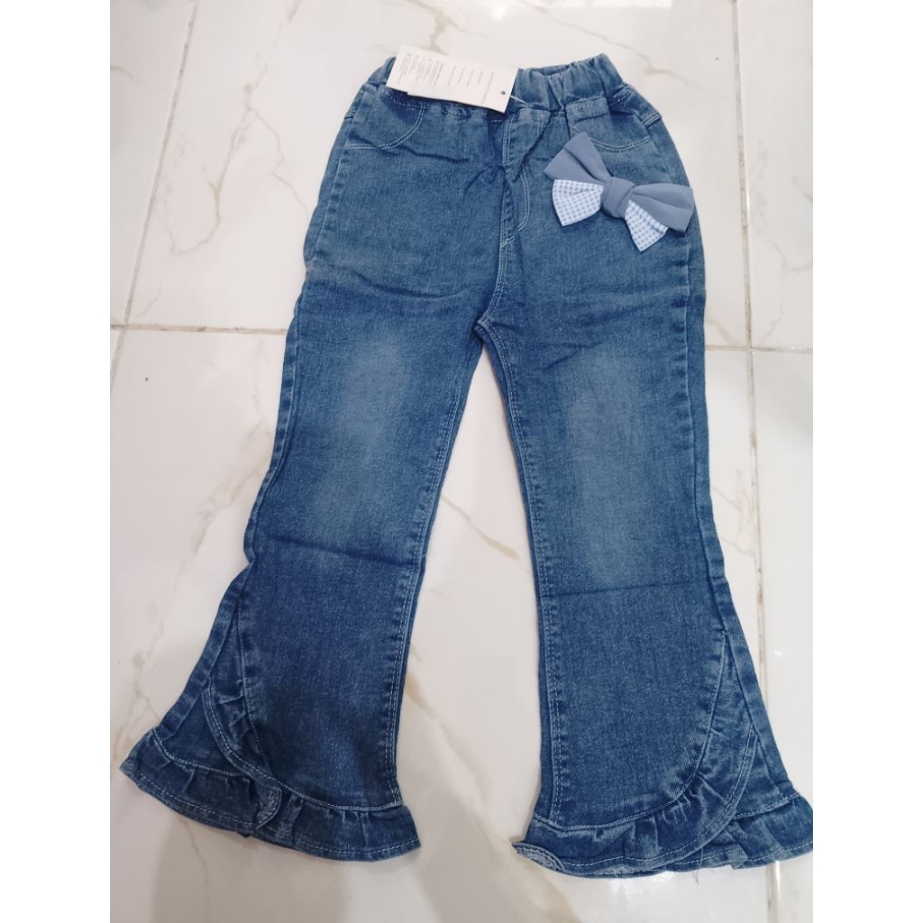 CELANA LEVIS CUTBRAY ANAK PEREMPUAN PITA/CELANA PANJANG LEVIS PEREMPUAN USIA 3-8TAHUN