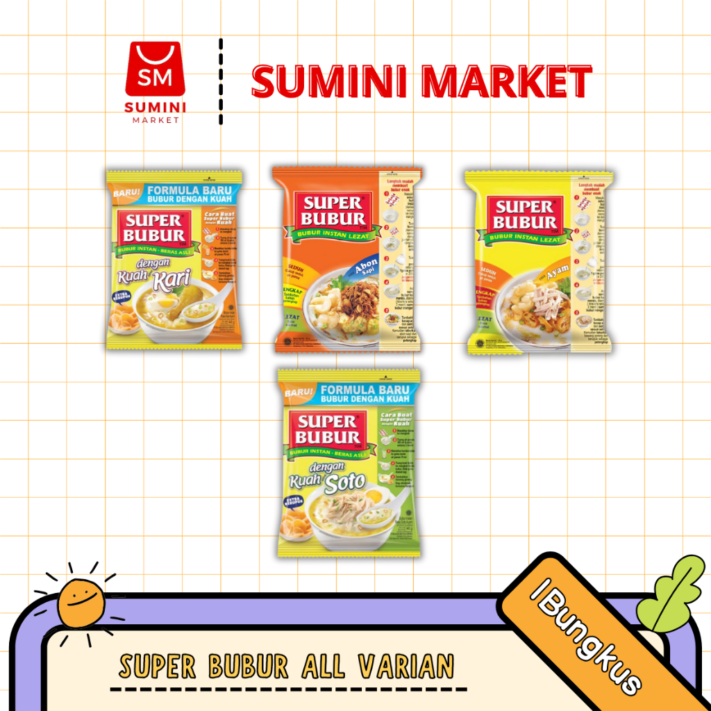 

[SM] SUPER BUBUR All Varian 1 Bungkus