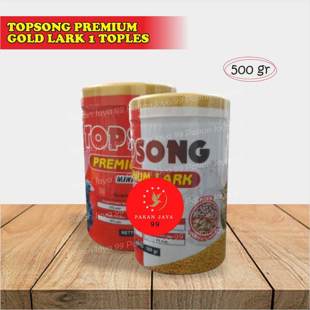 READY TOPSONG TOP SONG PREMIUM GOLD LARK 1 TOPLES VOER MKANAN BURUNG BRNJNGAN BR SONCA PROTEIN TNGGI