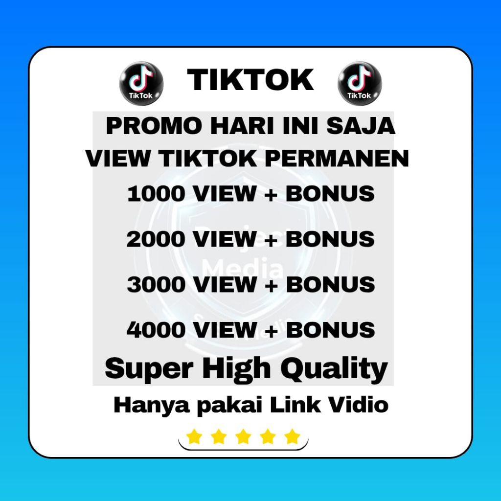 Promo View Tiktok Real Permanen