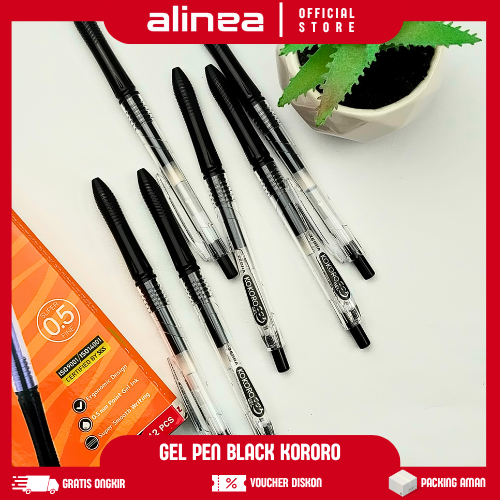 

[1pcs] Pulpen Gel Warna Zebra Kokoro 0.5mm Warna tinta Hitam Orange Hijau Pink Blue Black Biru