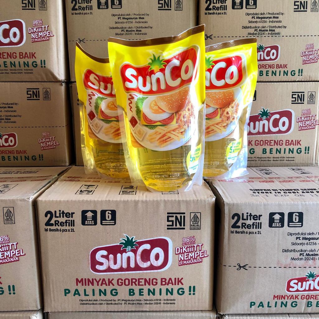 

Minyak Goreng Sunco 2L 1 karton(kargo maksimal 1karton)