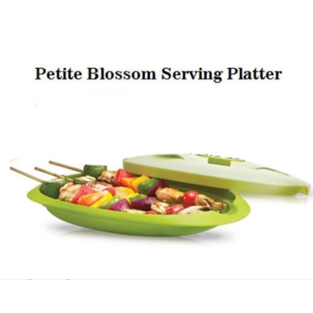 petite blossom serving plater tupperware