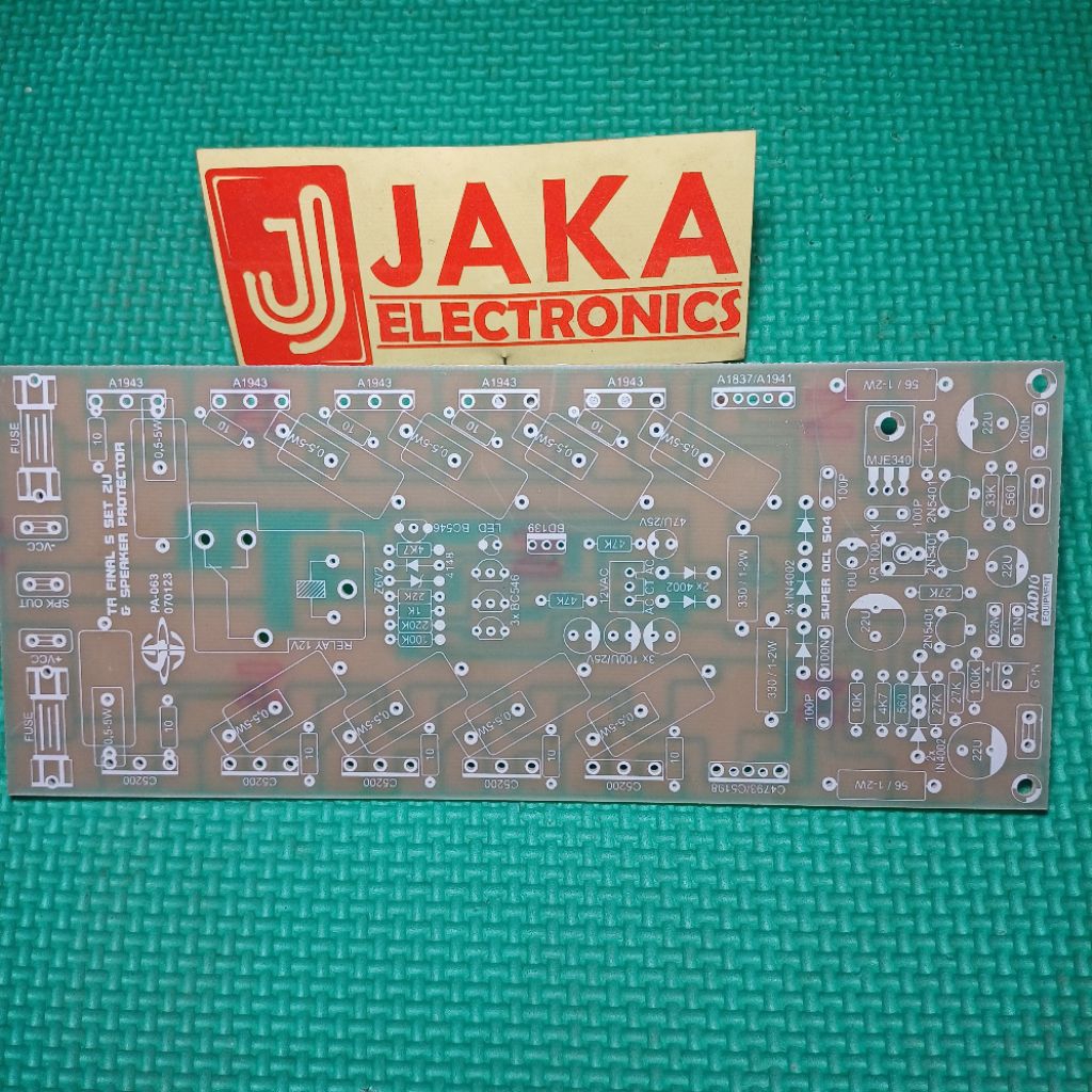 Kit PCB 2U Super OCL 504 Tr Final 5 set & Sepaker Protector PA-063