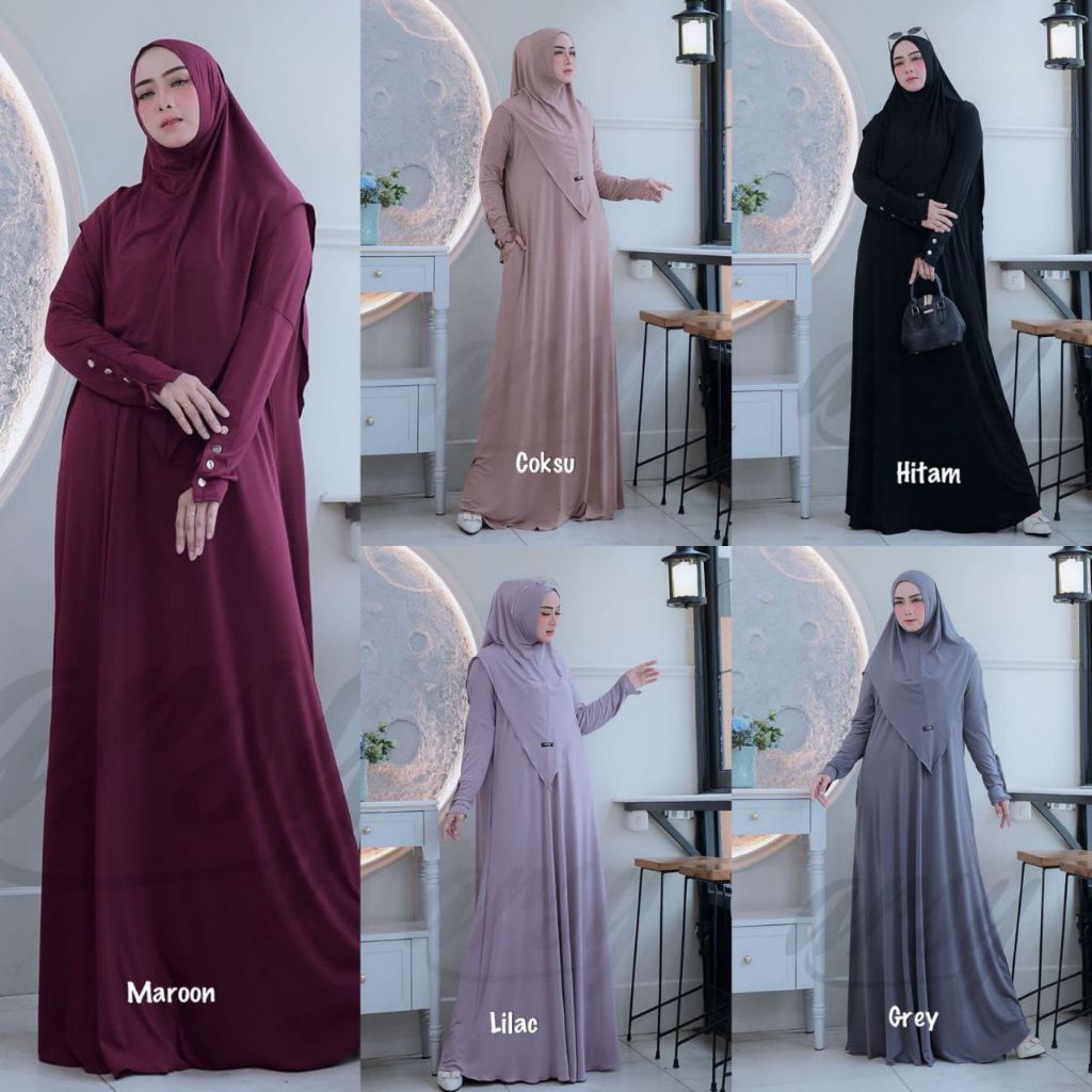 New Hayya Set Syar'i set Syar'i daily gamis umroh gamis haji abaya